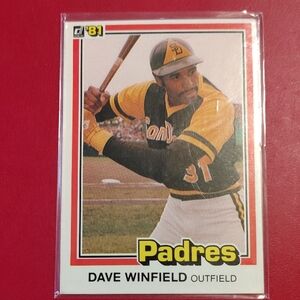 Dave Winfield 1981 Donruss #364 San Diego Padres Baseball Card